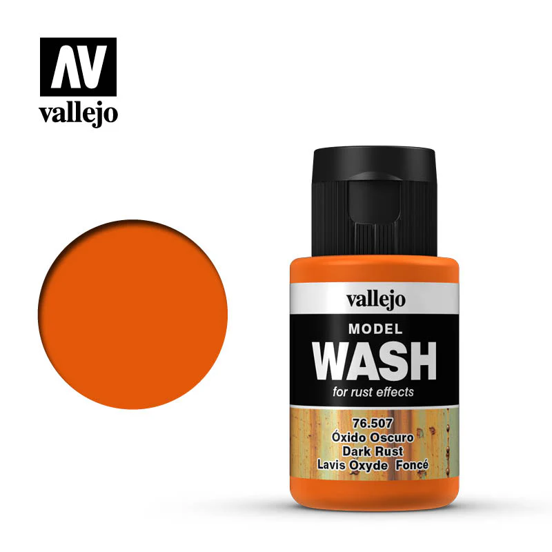 Vallejo Model Wash Acrylic Paint 35ml - Dark Rust