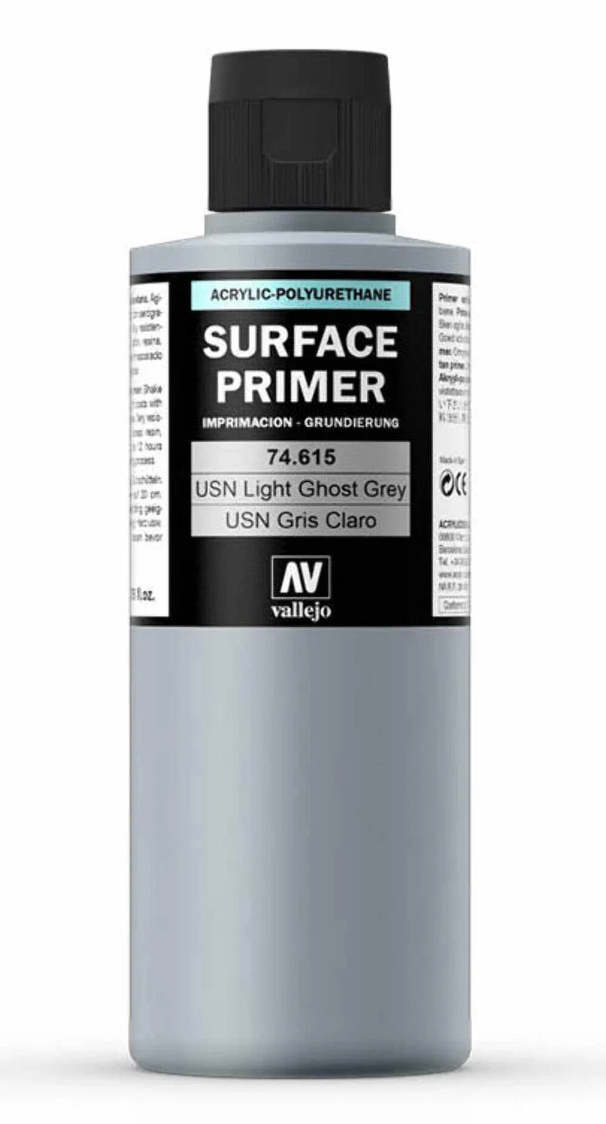 Vallejo Surface Primer 200ml - USN Light Ghost Grey