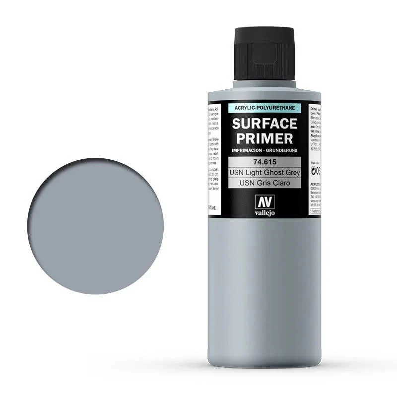 Vallejo Surface Primer 200ml - USN Light Ghost Grey - Image 2