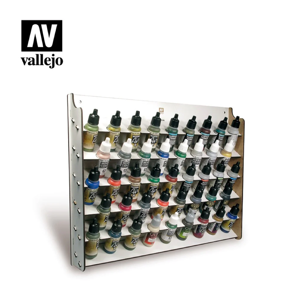Vallejo - Wood Wall Mounted Paint Display Stand for 17ml Bottles - Image 2