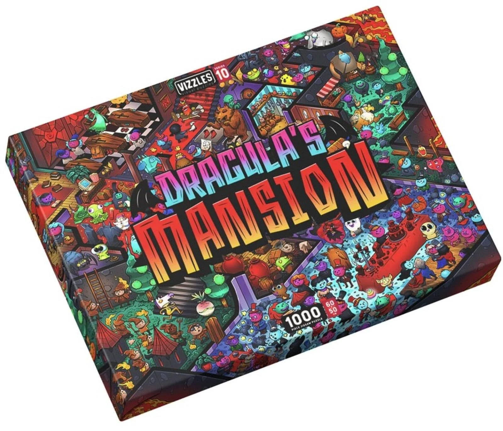 Vizzles Draculas Mansion 1000 Piece Jigsaw