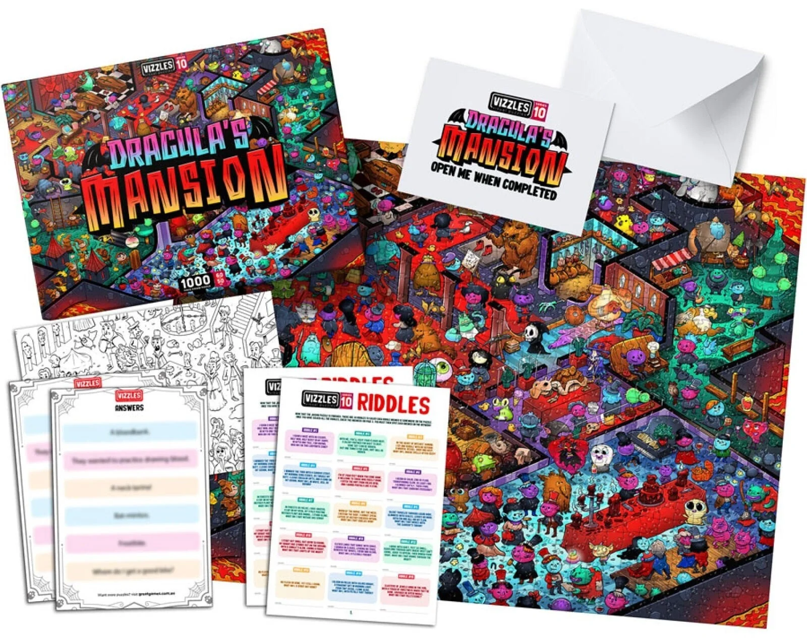 Vizzles Draculas Mansion 1000 Piece Jigsaw - Image 2