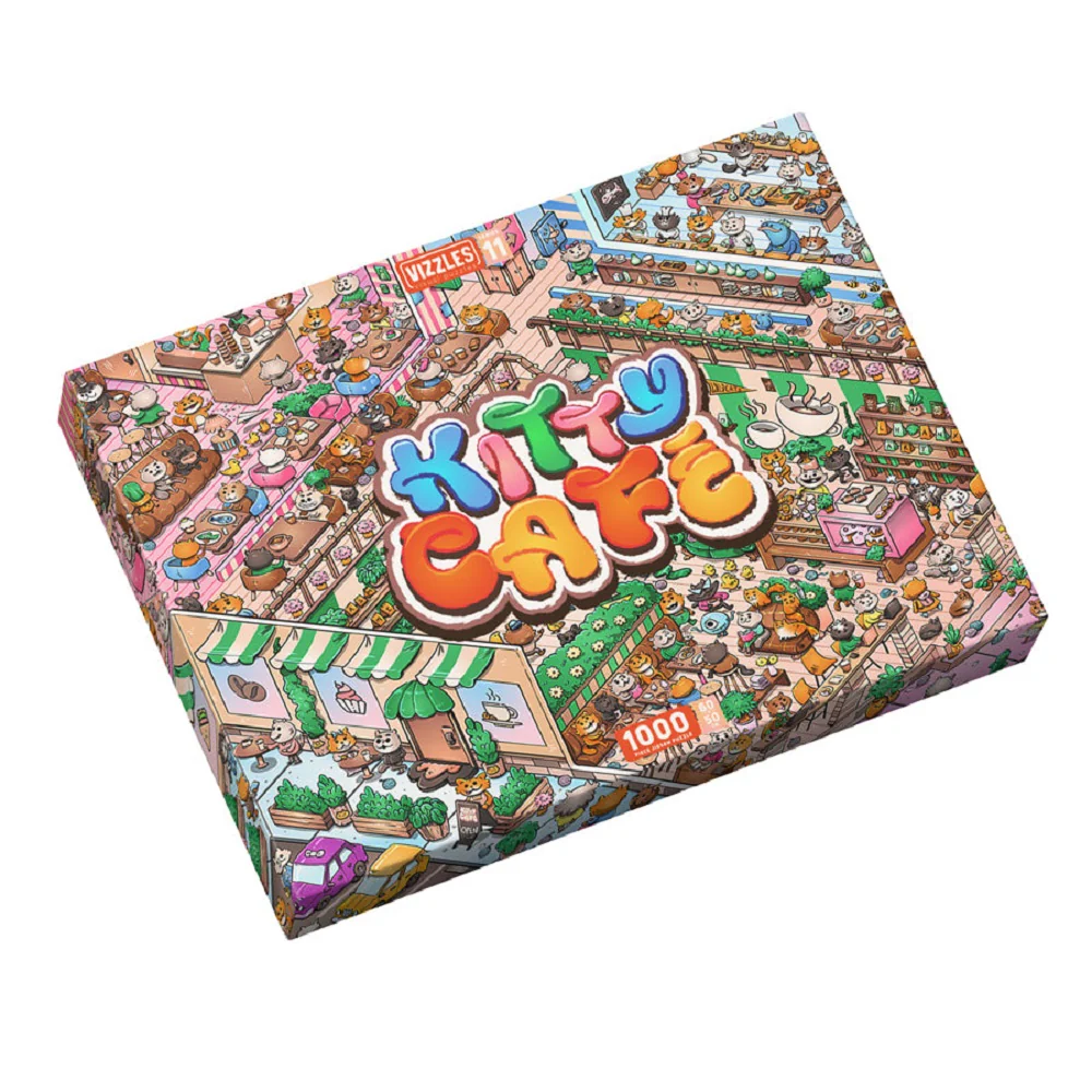 Vizzles Kitty Cafe 1000 Piece Jigsaw