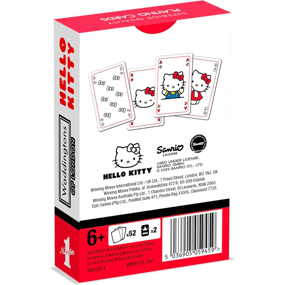 Waddingtons No. 1 of London: Playing Cards: Hello Kitty - Image 2