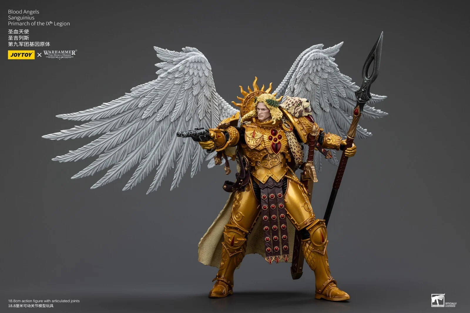 Warhammer Collectibles: 1/18 Scale Blood Angels Sanguinius Primarch of the IXth Legion - Image 6