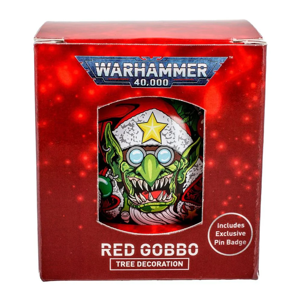 Warhammer Red Gobbo Bauble with Pin - Image 2