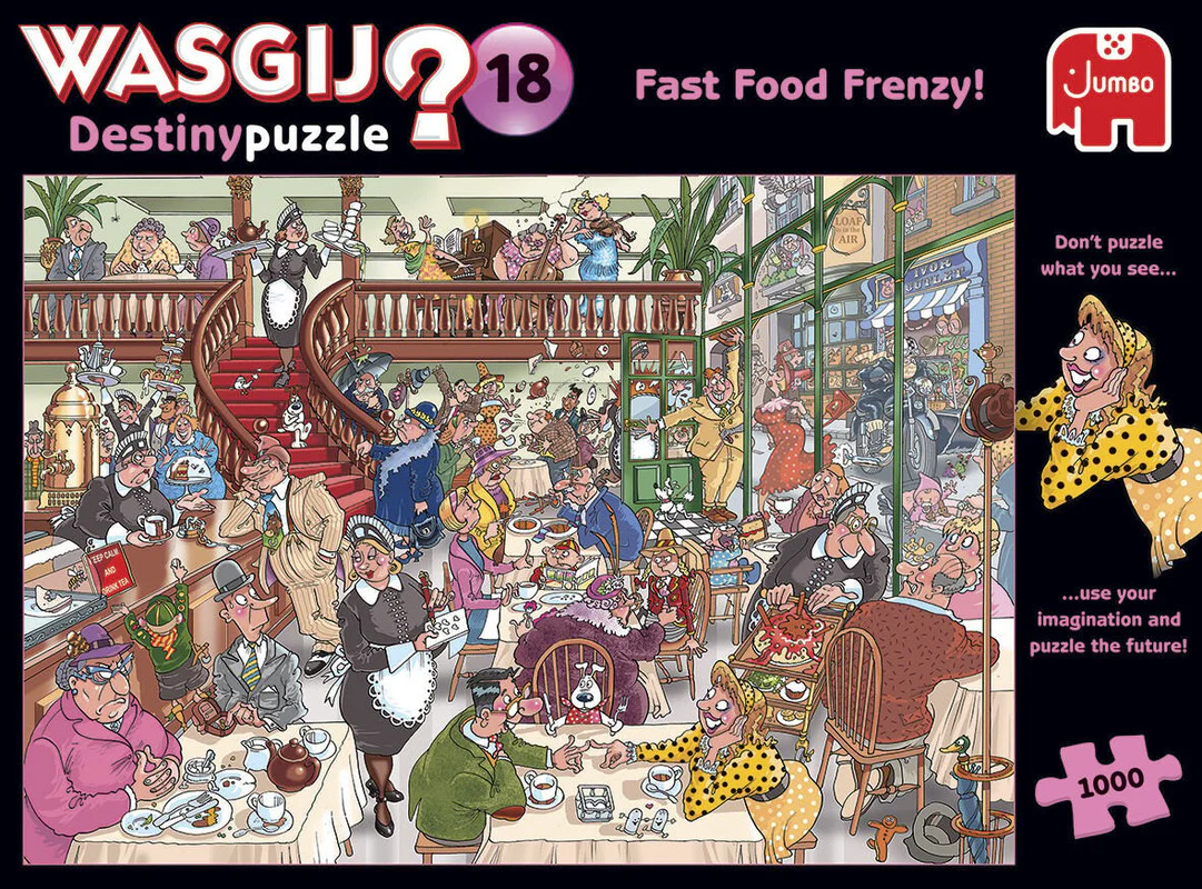 Wasgij? Destiny 18 - Fast Food Frenzy! 1000 Piece Jigsaw - Image 2