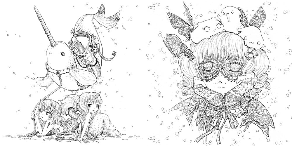 Watson-Guptill Best of Pop Manga Colouring Book - Image 3