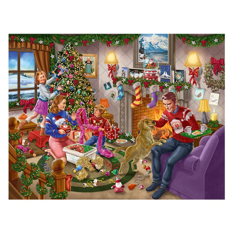 Winning Moves Games Waddingtons Christmas Deck the Halls - 1000 Piece Jigsaw - Image 3