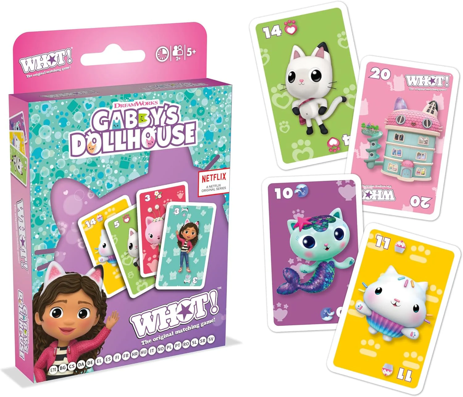 Winning Moves WHOT Gabby's Dollhouse Card Game - Image 4