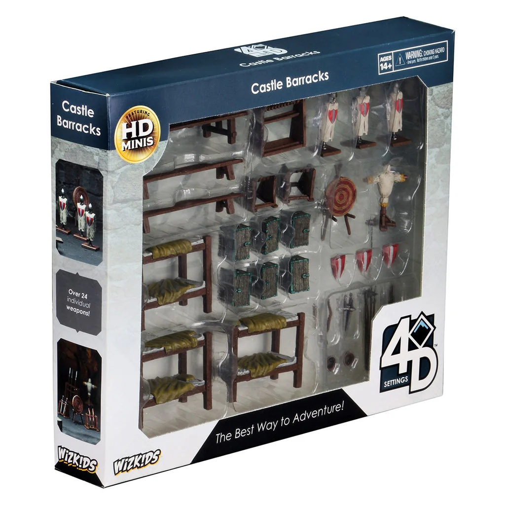 WizKids 4D Settings Castle Barracks - Image 3