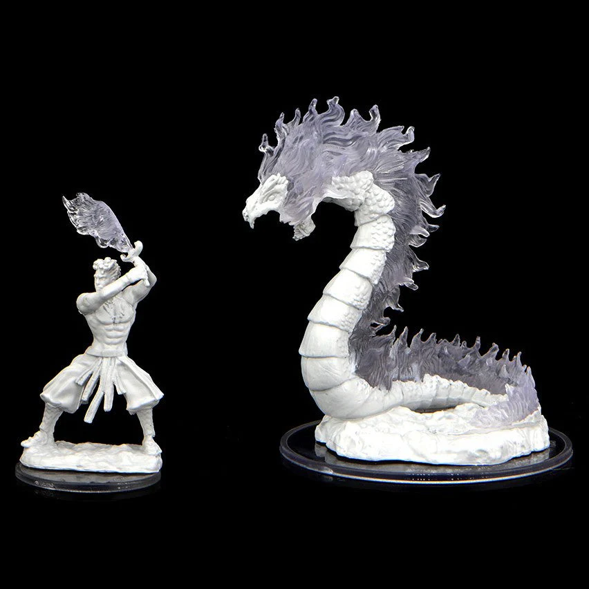 WizKids Critical Role Unpainted Minis: Ashari Firetamer and Inferno Serpent Miniature (WK90476) - Image 3