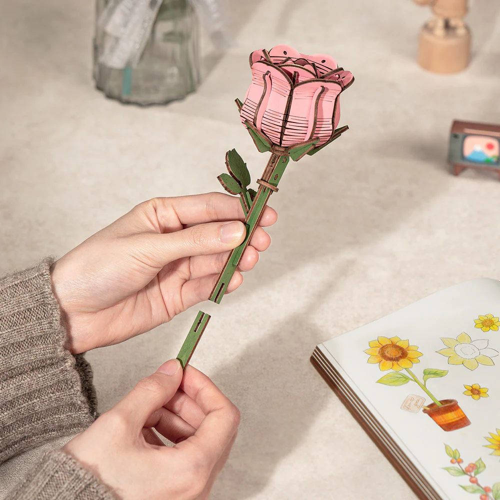 Wood Bloom Flower Bouquet - Image 4