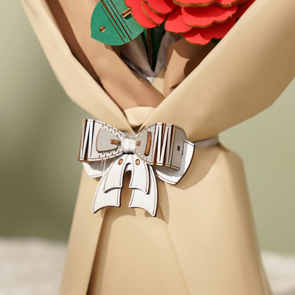 Wood Bloom Flower Bouquet - Image 5
