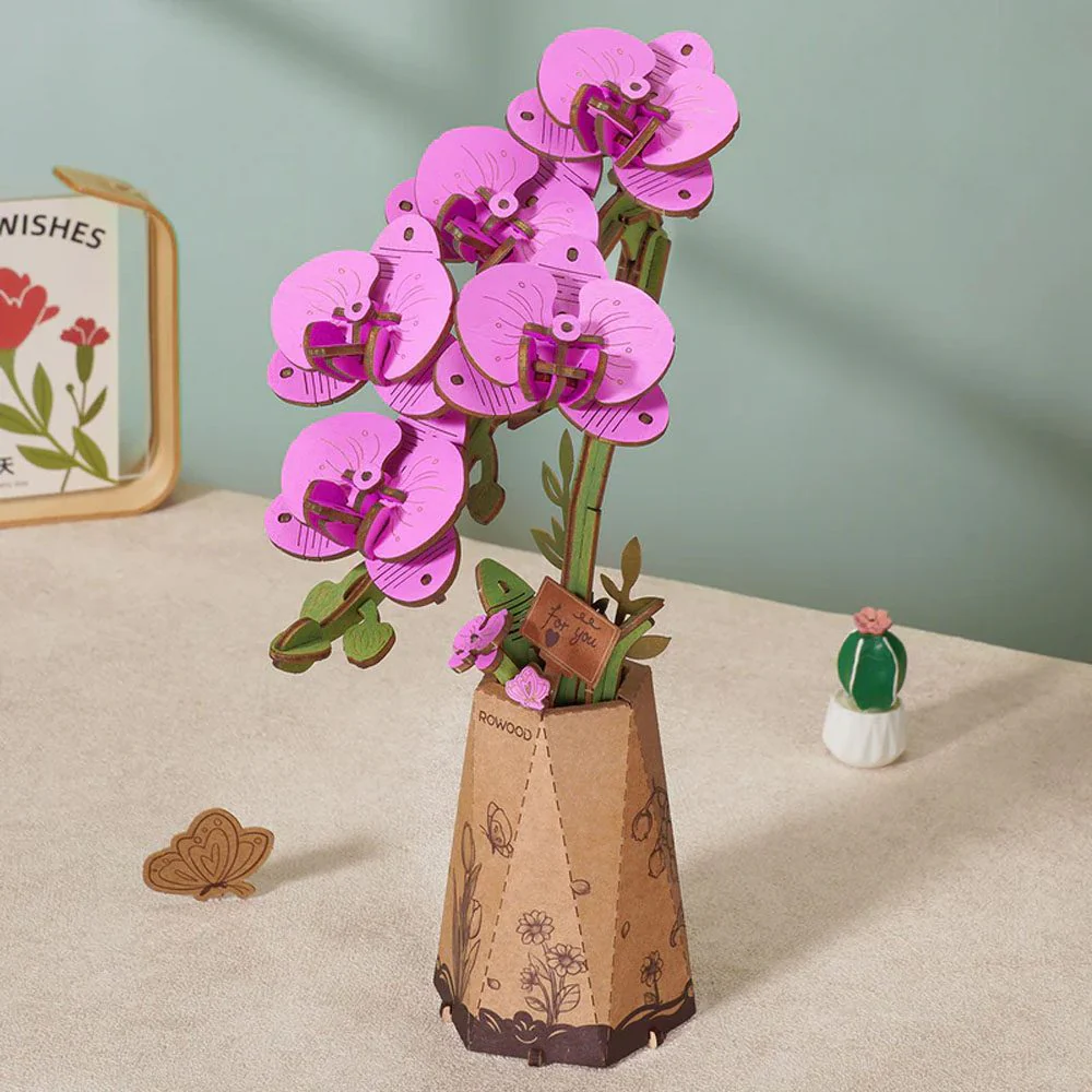 Wood Bloom Purple Moth Orchid - Image 4