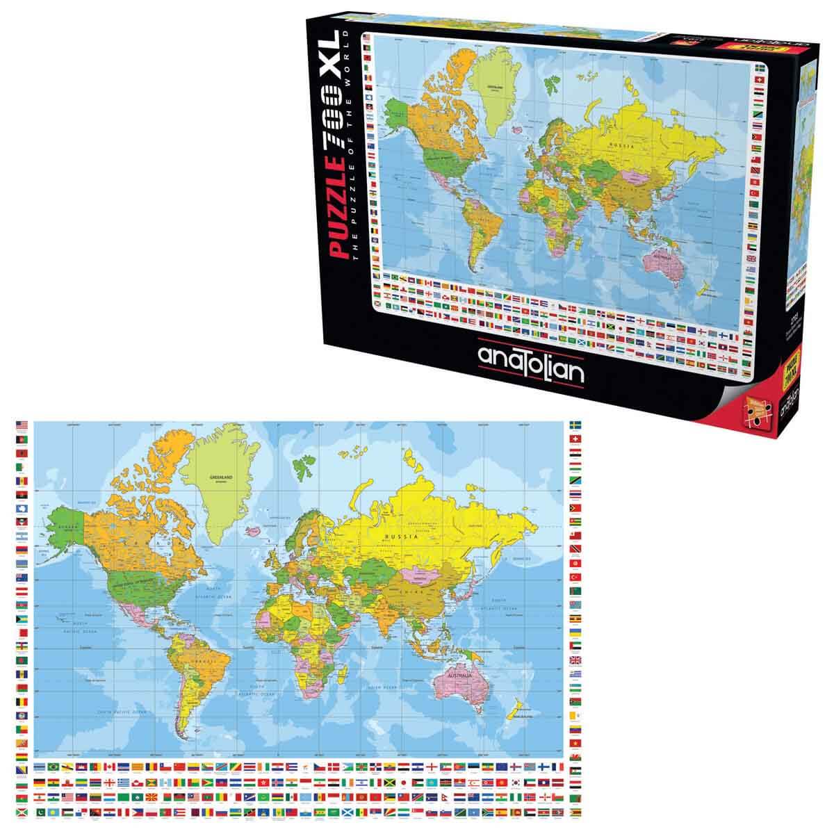 World Map - 700 Piece XL Jigsaw XL Puzzle - Image 3